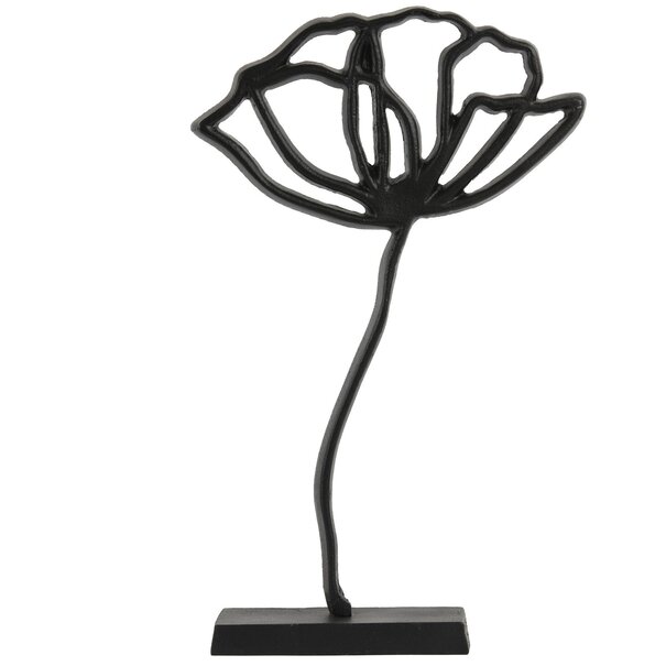 Light & Living Ornament op voet PAPAVERU mat zwart - 2 maten