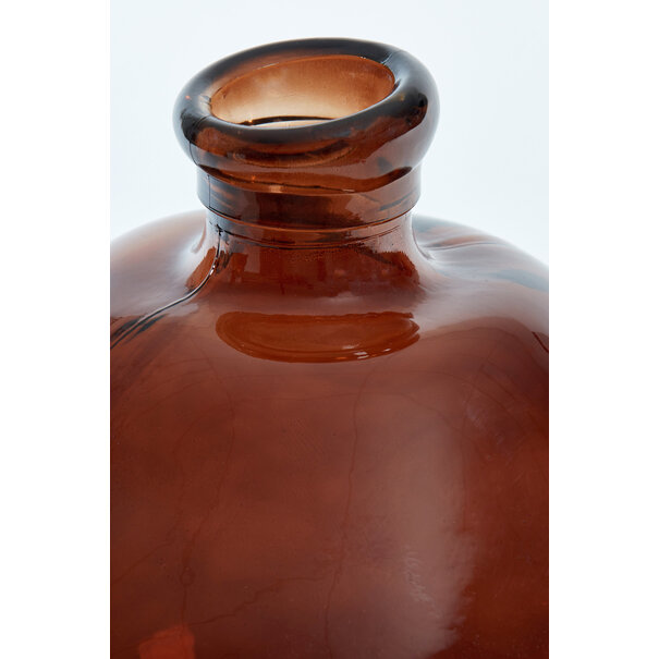 Light en Living Vaas Selores glas - Groen, bruin of bruin - zand