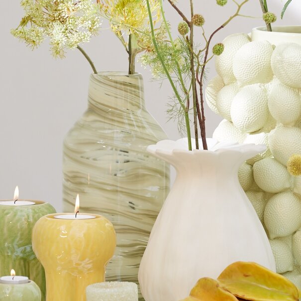 Light en Living Vaas INDIE glas groen - 2 maten