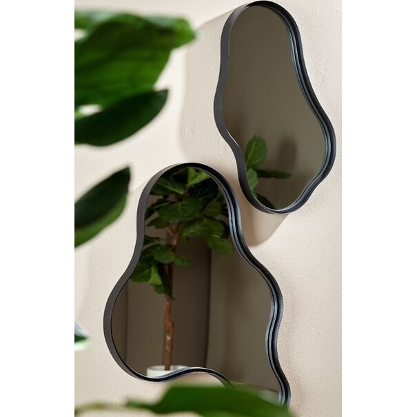 Light en Living Spiegel 39 x 4 x 59 LEVU -  mat zwart of goud