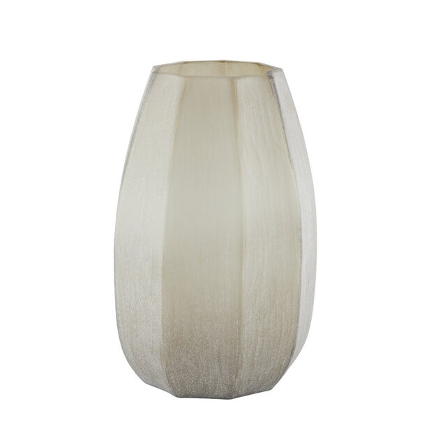 Light en Living Vaas Ø23x38 cm BRADLEY glas licht bruin