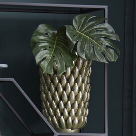 Vaas Ø25x45 cm ZITA keramiek groen  parelmoer