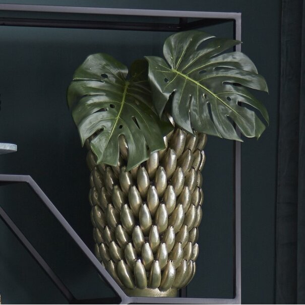 Light en Living Vaas Ø25x45 cm ZITA keramiek groen  parelmoer