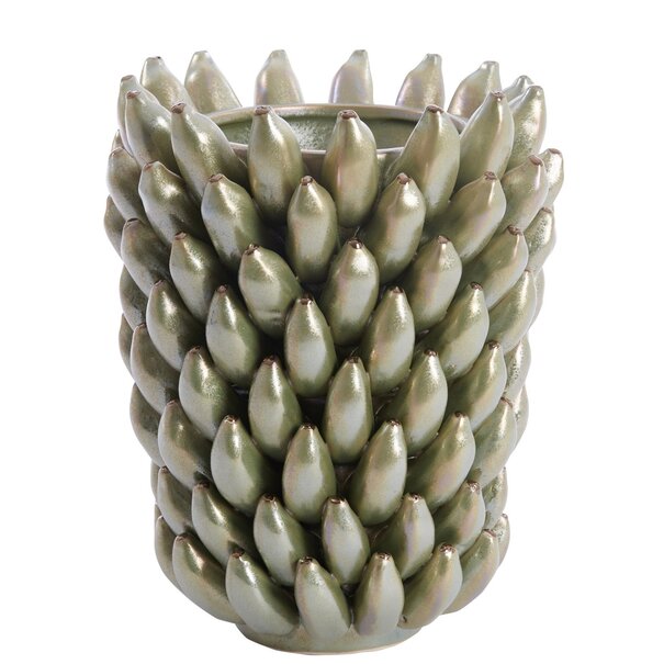 Light en Living Vaas Ø25x45 cm ZITA keramiek groen  parelmoer