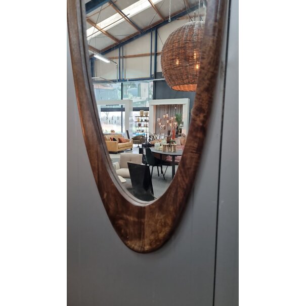 Light en Living Spiegel 40x3x140 cm SALENTO hout  roodbruin