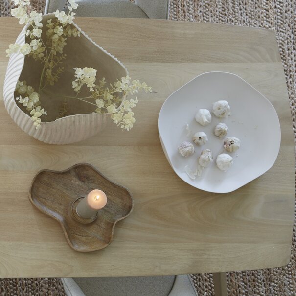 Light en Living Schaal 44x43,5x7 cm ANZIO crème