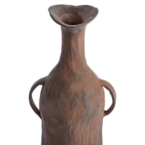 Light en Living Vaas deco 16x10x32 cm ANCONI donker bruin
