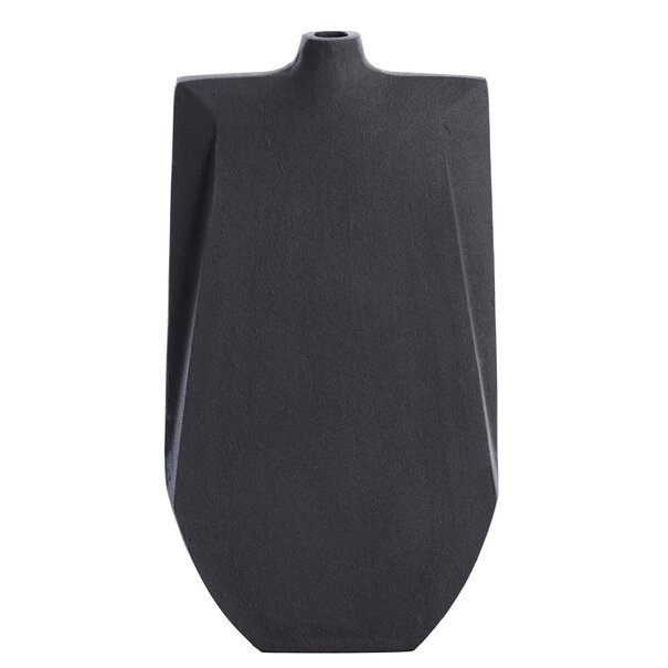 Light en Living Vaas deco 21x7,5x41 cm MAKAHA mat zwart