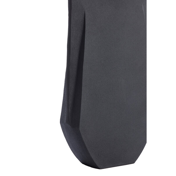 Light en Living Vaas deco 21x7,5x41 cm MAKAHA mat zwart