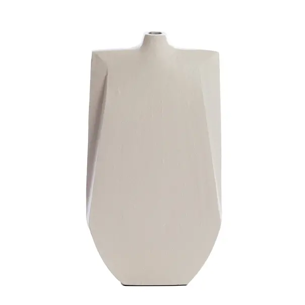 Light en Living Vaas deco 21x7,5x41 cm MAKAHA crème