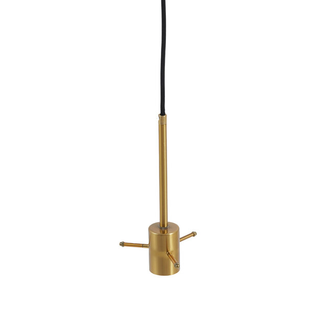 Light en Living Hanglamp Ø25x31 cm MYLES smoke glas+antiek brons