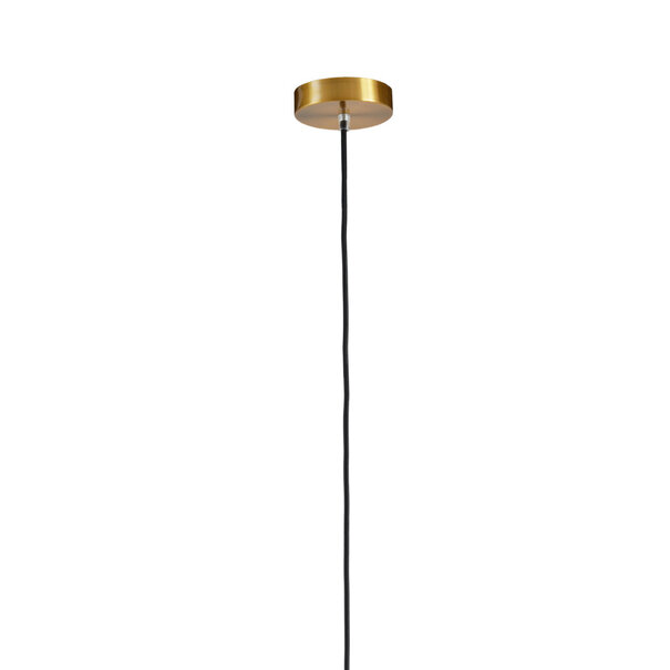 Light en Living Hanglamp Ø25x31 cm MYLES smoke glas+antiek brons