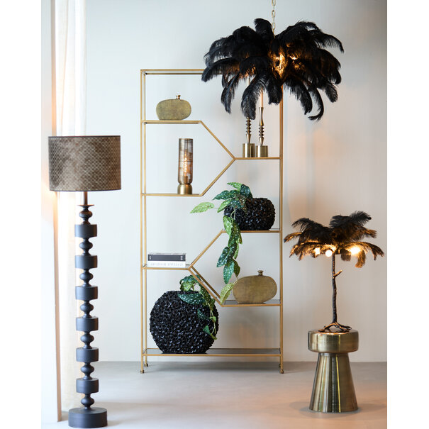 Light en Living Vaas 52x23x46,5 cm PHYLIA mat zwart
