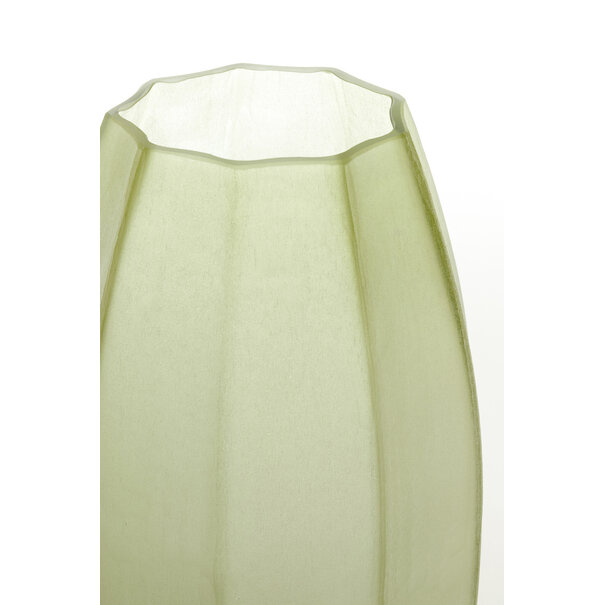 Light en Living Vaas Ø23x38 cm BRADLEY glas olijf groen