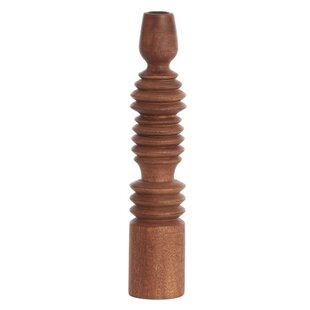 Kandelaar Ø7,5x36 cm AFIFE hout  roodbruin