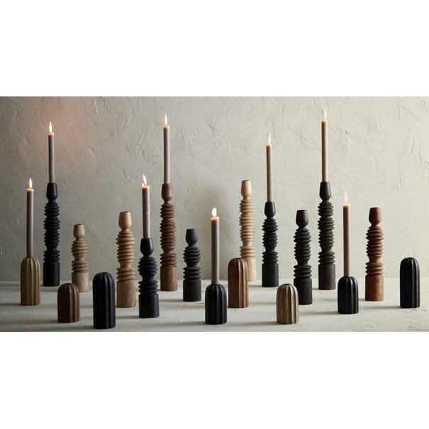 Light en Living Kandelaar Ø7,5x36 cm AFIFE hout  roodbruin