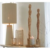 Lampvoet Ø18x43 cm YELOS mat crème