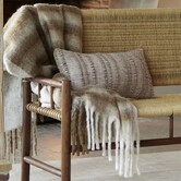 Plaid 150x125 cm APISI bruin wit