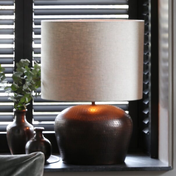 Light en Living Lampenkap cilinder 50-50-38 cm LIVIGNO naturel