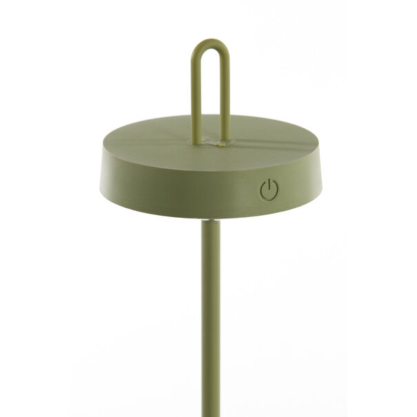 Light en Living Tafellamp LED Ø13x47 cm AMPEHA olijf  groen