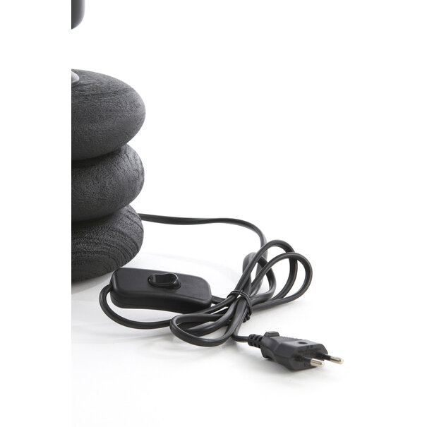 Light en Living Lampvoet Ø12x12 cm BUDONGO hout  zwart