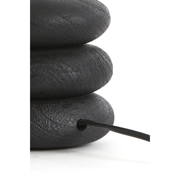 Light en Living Lampvoet Ø12x12 cm BUDONGO hout  zwart