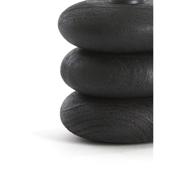 Light en Living Lampvoet Ø12x12 cm BUDONGO hout  zwart