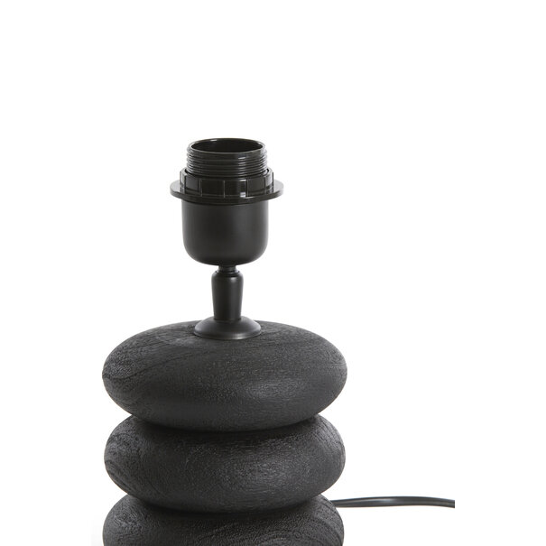 Light en Living Lampvoet Ø12x12 cm BUDONGO hout  zwart