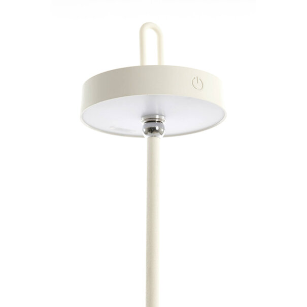 Light en Living Tafellamp LED Ø13x47 cm AMPEHA crème