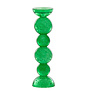 Kaarsenhouder Ø9,5x34 cm ITINGA glas bubbel groen