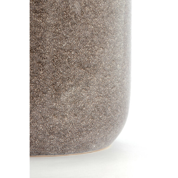Light en Living Bijzettafel Ø34x46,5 cm FRANCA keramiek donker bruin