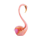 Ornament 17x9,5x29 cm SWAN glas oranje