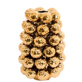 Vaas deco Ø16x24,5 cm BUTANG keramiek metallic goud