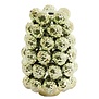 Vaas deco Ø16x24,5 cm BUTANG keramiek metallic licht groen