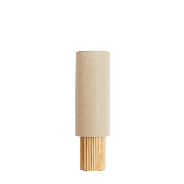 Light en Living Tafellamp 30x20x70 cm LASLO hout natural+linnen naturel