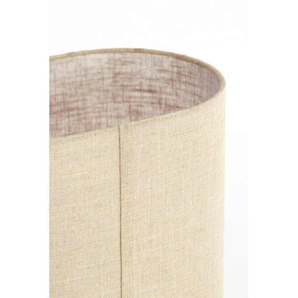 Light en Living Tafellamp 30x20x70 cm LASLO hout natural+linnen naturel