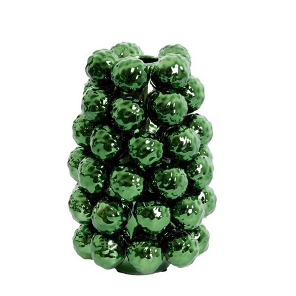 Light en Living Vaas deco Ø16x24,5 cm BUTANG keramiek metallic groen