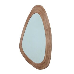 Spiegel Santin Natural mango wood organic triangle