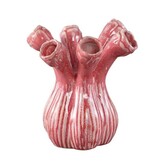 Vaas Annmarie Light Pink ceramic flower shape tubes L