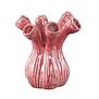 Vaas Annmarie Light Pink ceramic flower shape tubes L
