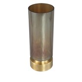 Kandelaar / Vaas Morrible Amber round glas laag