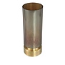 Kandelaar / Vaas Morrible Amber round glas laag