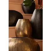 Pot Jowad Antique Gold alu sheet pot rib hoog ovaal  S