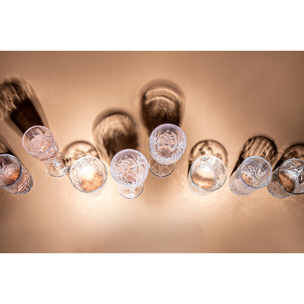 PTMD Longdrink glas Crystal clear rond - 6 stuks