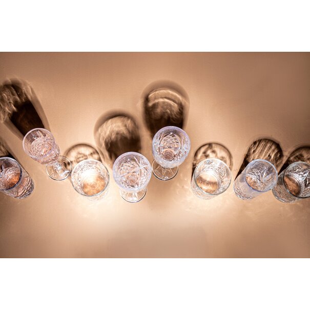 PTMD Whisky glas Crystal clear rond -  6 stuks