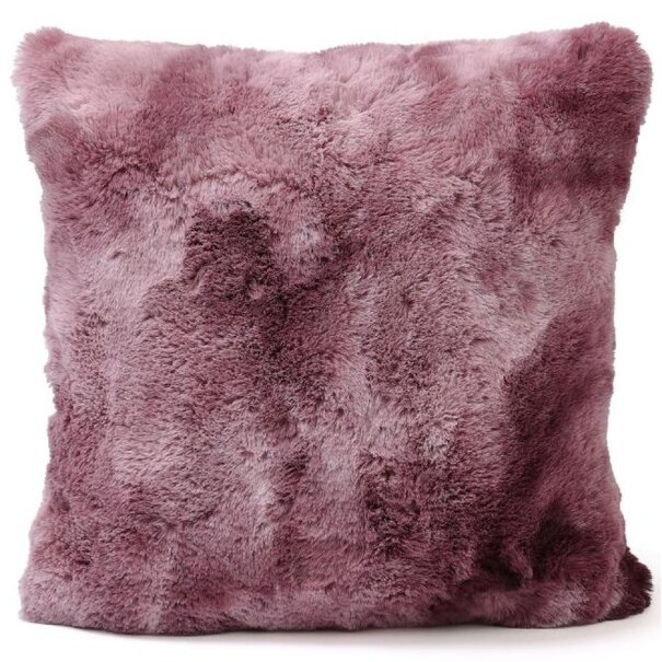 PTMD Kussen Linde Burgundy faux fur square S