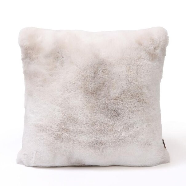 PTMD Kussen Linde Offwhite faux fur square S