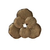 Wandornament 39X38X6 cm SOLASSI goud