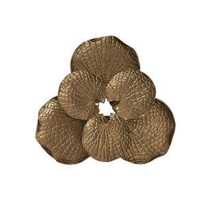 Wandornament 39X38X6 cm SOLASSI goud