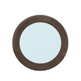 Spiegel Noam Bruin mango rond S